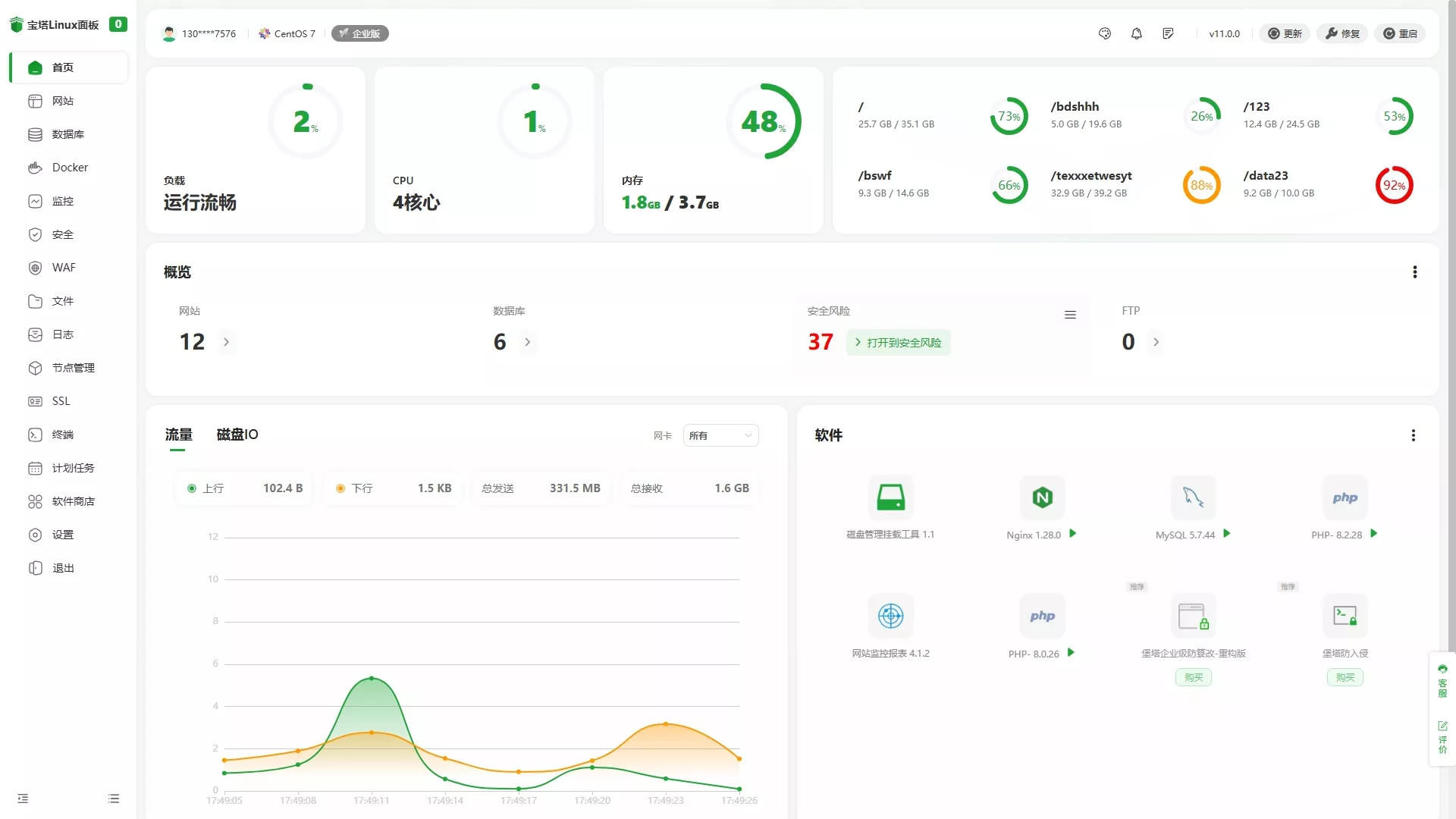 宝塔11.4版一键优化脚本，去除广告/日志/强制绑定，运维更清爽-Alimm.Com-码²
