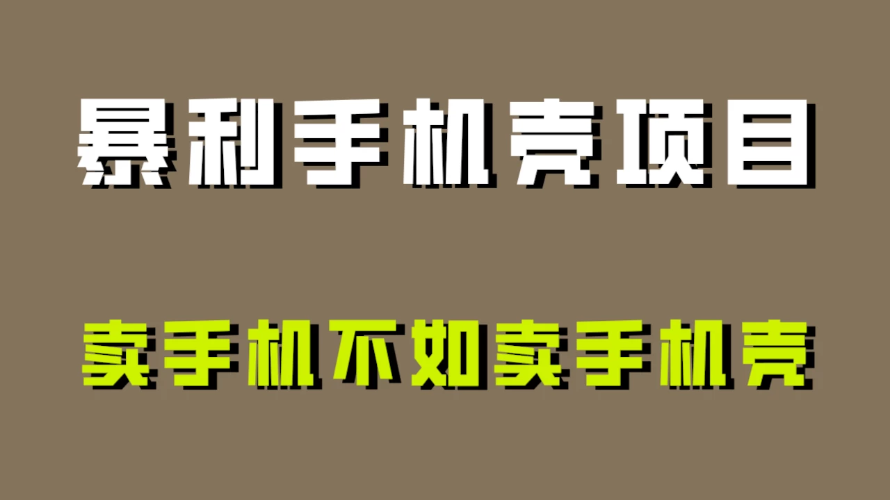 探析手机壳项目：为何卖手机壳比卖手机更具暴利性？-Alimm.Com-码²，建站源码，游戏源码，网站模版，小程序app代码，网站源码，站长论坛