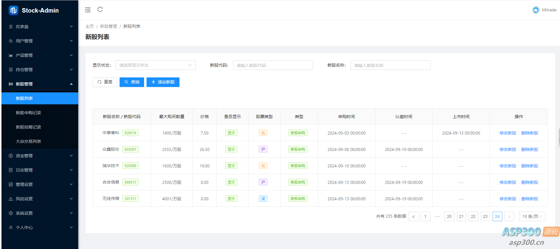 红色UI的2024股票系统源码
