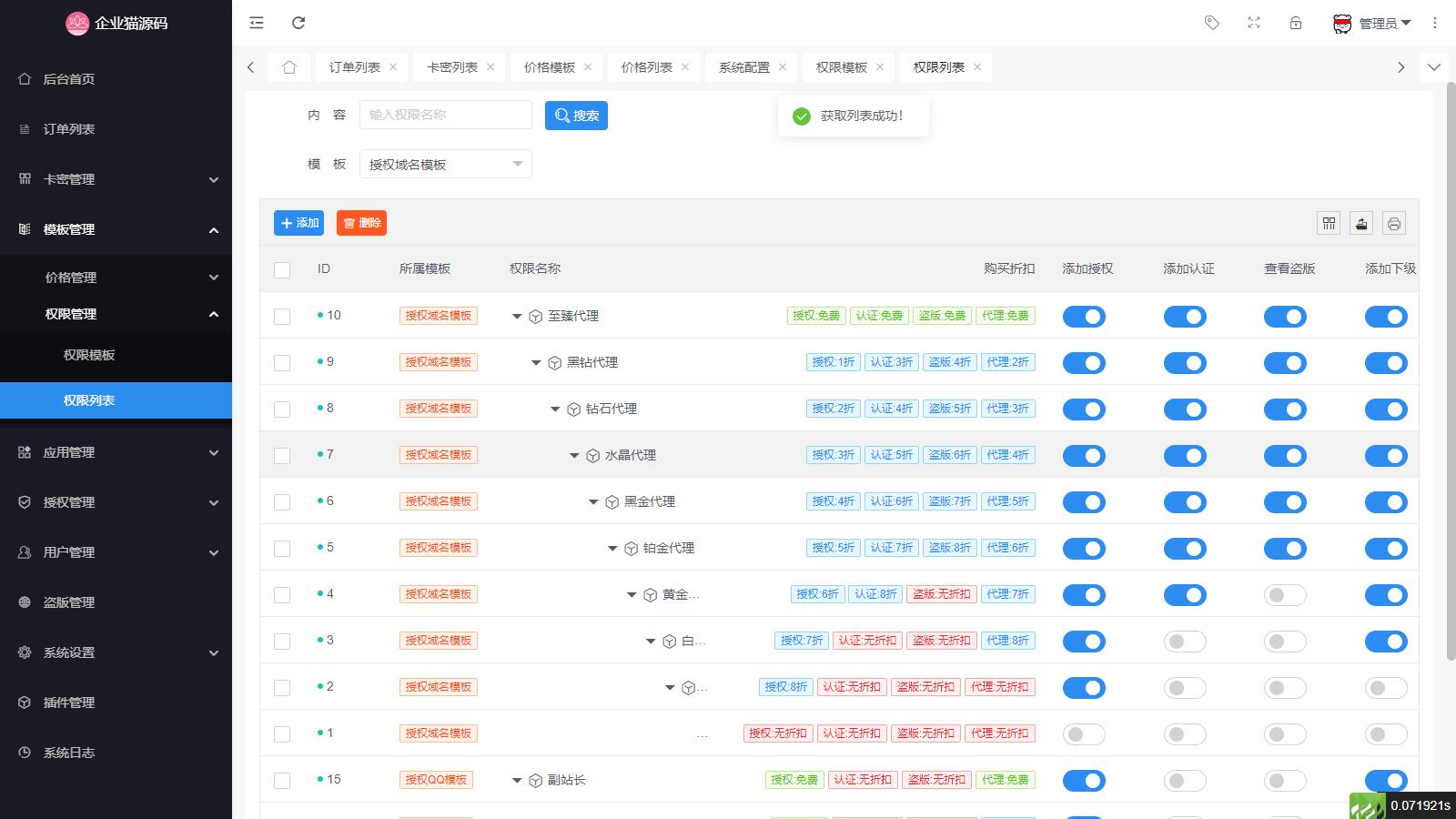 最新SF授权系统源码 全开源无加密v5.2版本