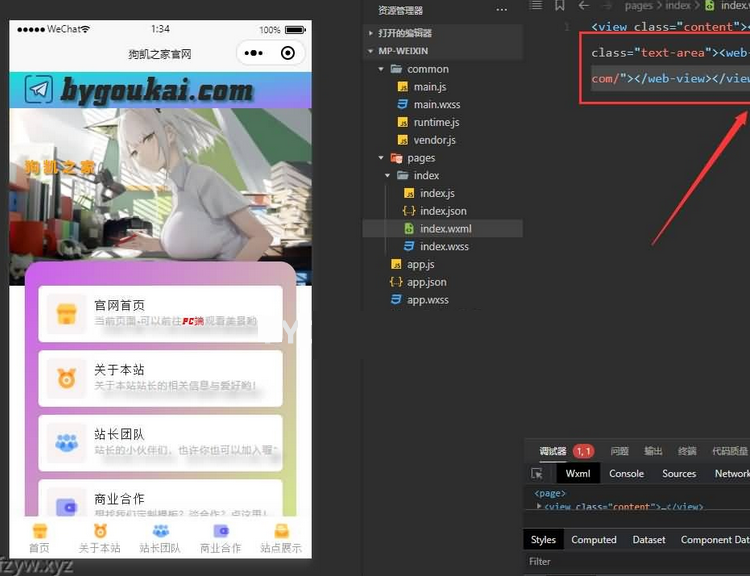 网站转小程序 任意网址打包成小程序源码-Alimm.Com-码²，建站源码，游戏源码，网站模版，小程序app代码，网站源码，站长论坛