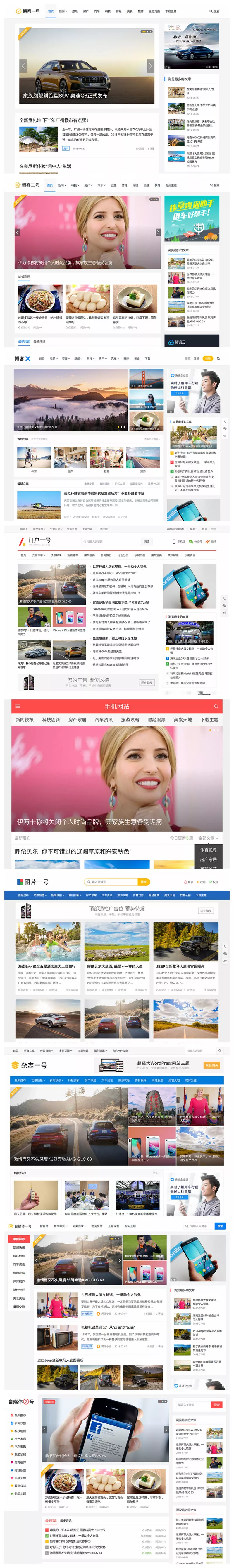 主题巴巴WordPress主题合辑完整版打包下载｜博客/门户/图片/杂志/自媒体全套主题+SEO插件