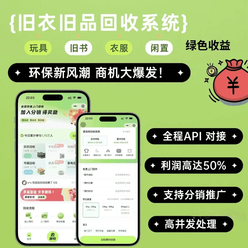 Go语言智思旧物1.0.0回收系统源码 线上部署可直接使用