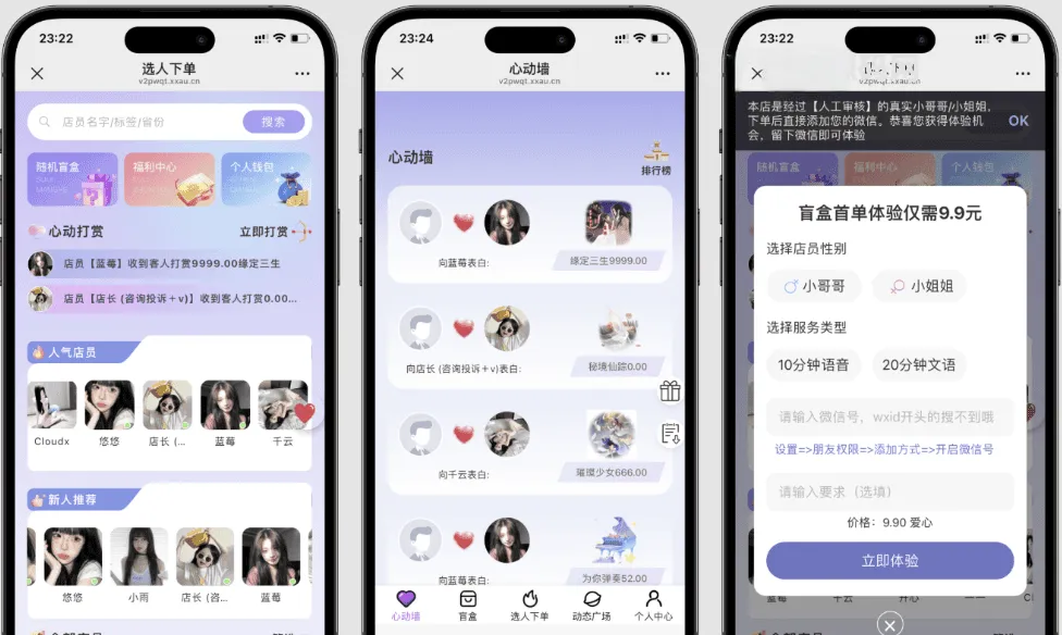 树洞陪玩盲盒源码最新版 多功能自定义付费交友盲盒系统-Alimm.Com-码²