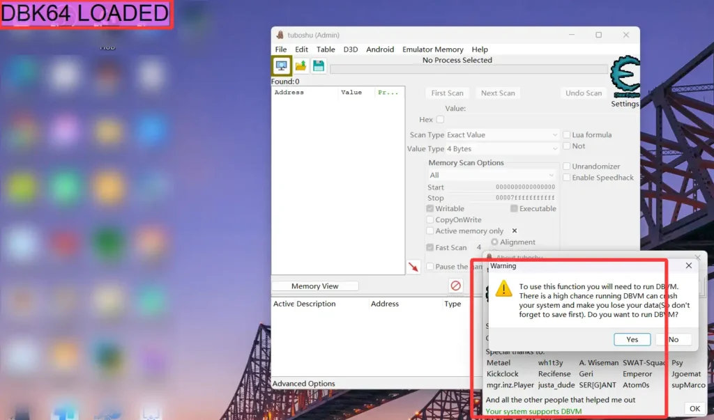 Windows11下的Cheat Engine+驱动源码编译并开启DBVM模式 Windows11下的Cheat Engine+驱动源码编译并开启DBVM模式