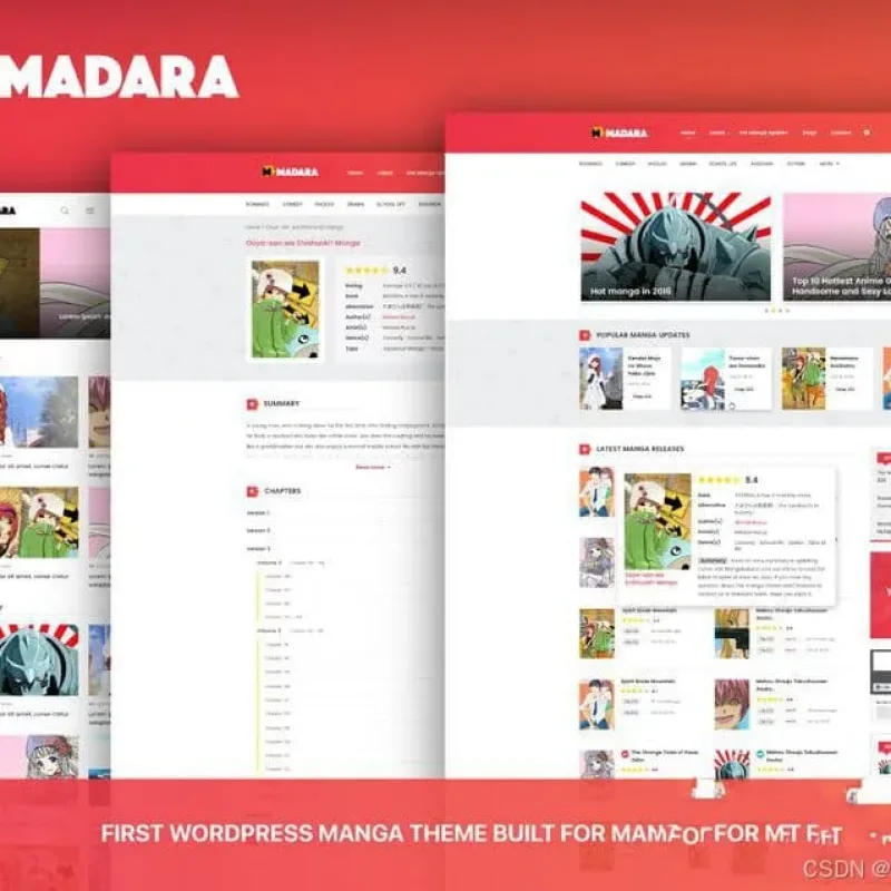 Madara 2.2.2.1主题源码 响应式WordPress漫画小说主题模板-Alimm.Com-码²