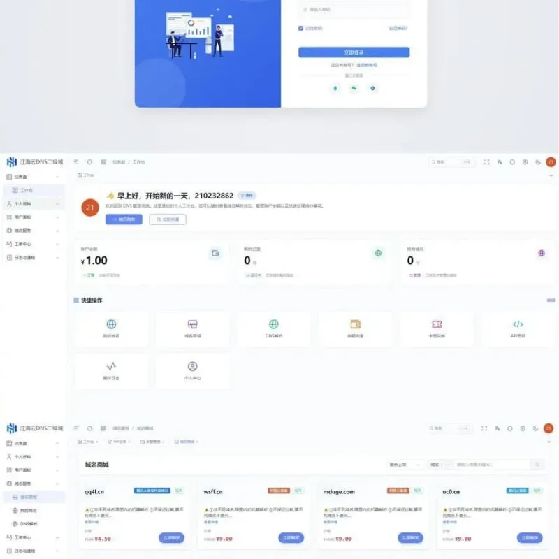 迅风DNS Pro二级域名分发系统最新开心版源码-Alimm.Com-码²