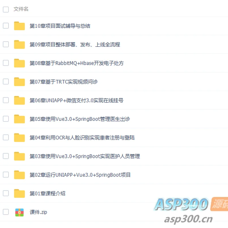 全栈开发医疗小程序 SpringBoot2.X + Vue + UniAPP  带源码-Alimm.Com-码²