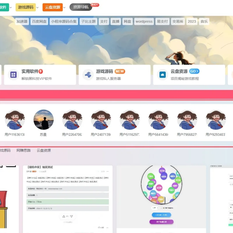 子比主题新注册用户和会员用户展示小工具和代码-Alimm.Com-码²