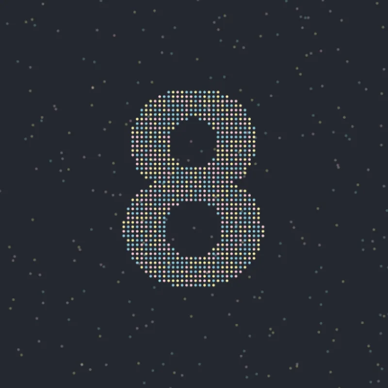 Canvas制作的粒子十秒倒计时HTML源码-Alimm.Com-码²