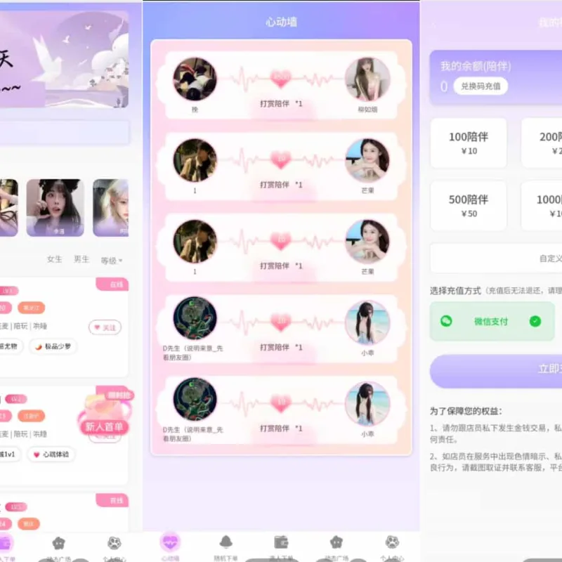 最新陪玩陪聊系统网站源码 娱乐交友系统公众号版-Alimm.Com-码²