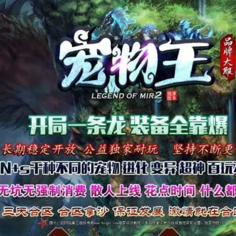 [手工架设] 新宠物王单职业传奇版本特色暗黑系列服务端-翎风引擎-Alimm.Com-码²