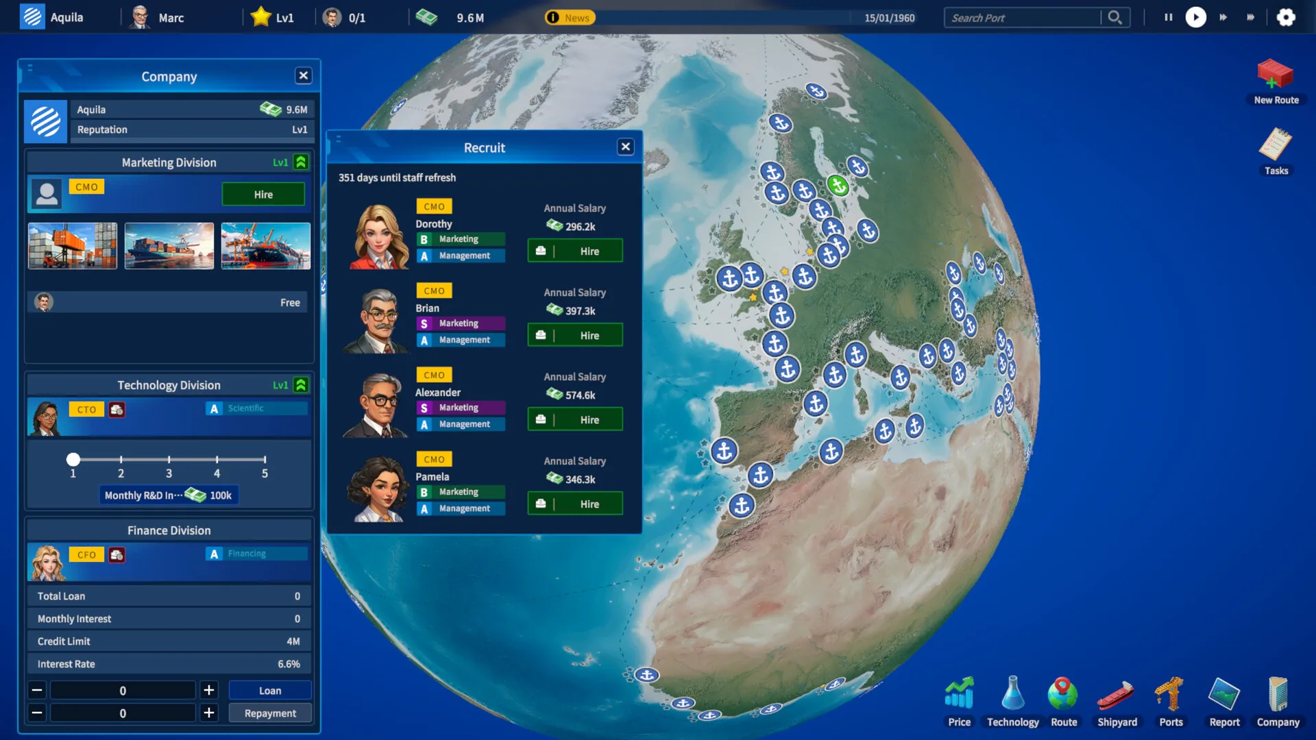 【小游戏】海运大亨（Global Magnates Shipping Tycoo）TENOKE中文版