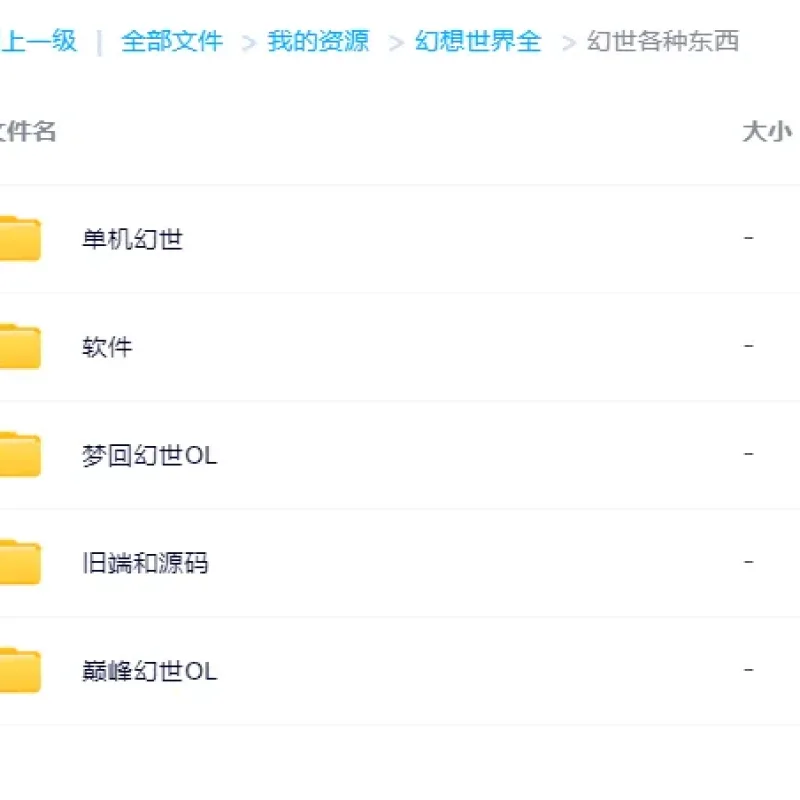 [手工架设] 分享幻想世界比较齐全的历史端单机端各种软件-Alimm.Com-码²
