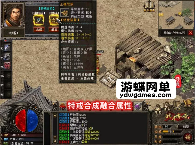 皓月传奇DM游戏单机版传奇转生特戒PC电脑端解压即玩送满V存档