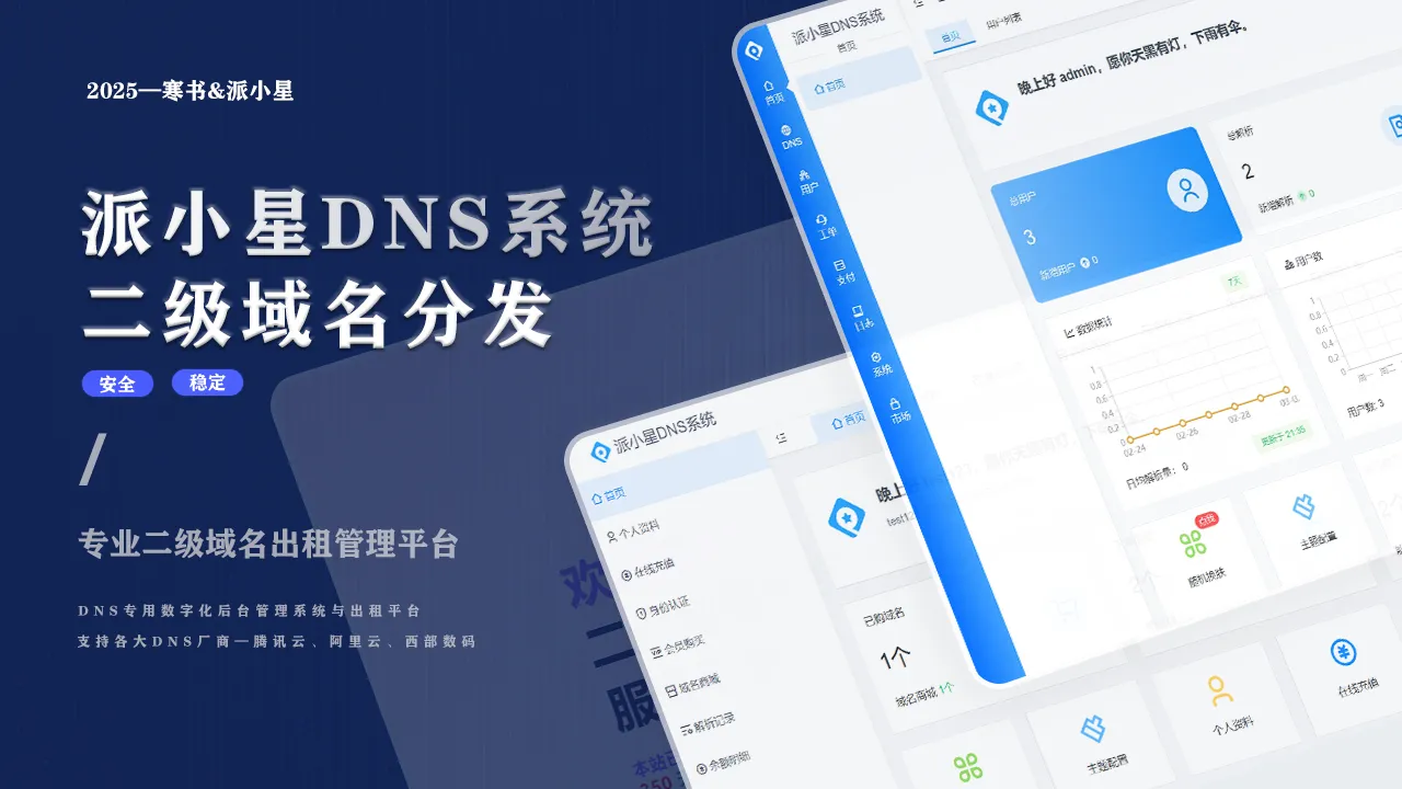 派小星DNS二级域名分发源码