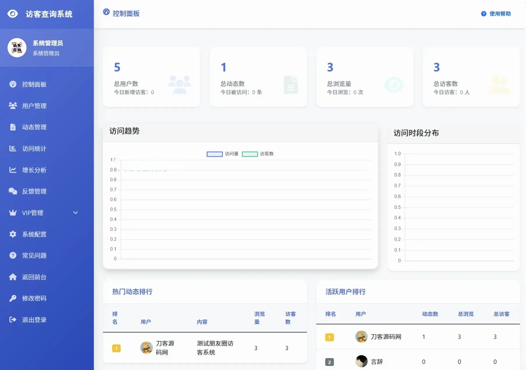 最新UI微信朋友圈访客记录系统修复版源码 H5访客查询源码