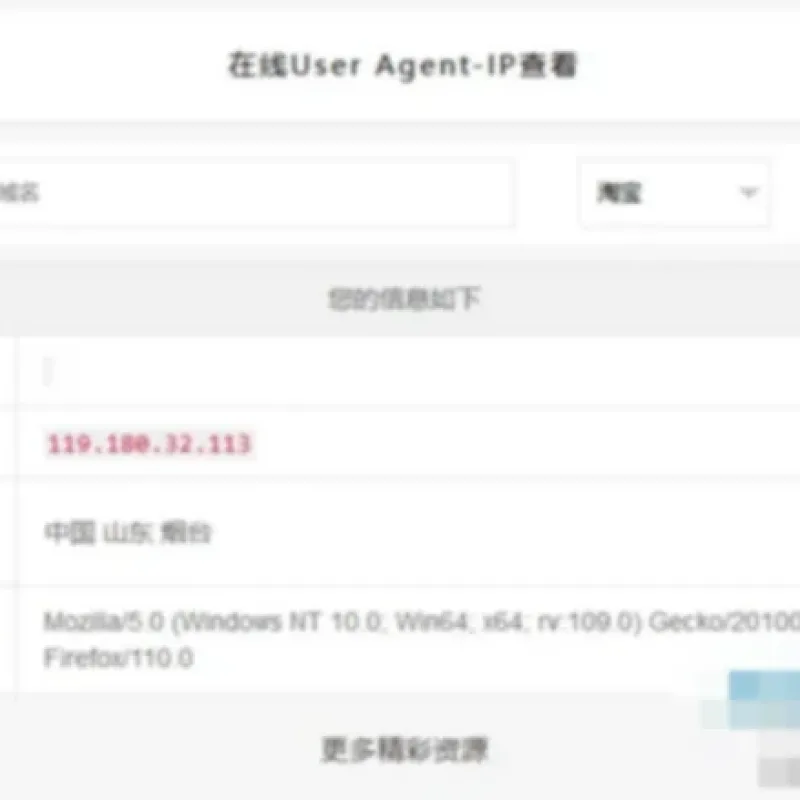 在线IP-UA查询PHP本地接口源码(记录ip的php源码)-Alimm.Com-码²