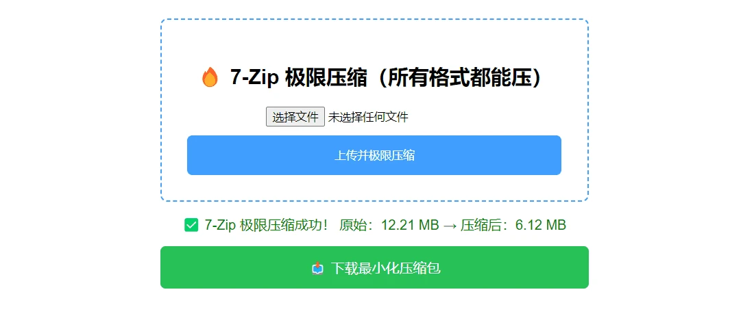 7-Zip极限压缩工具 PHP源码压缩神器 支持多文件嵌套压缩 7-Zip极限压缩工具 PHP源码压缩神器 支持多文件嵌套压缩