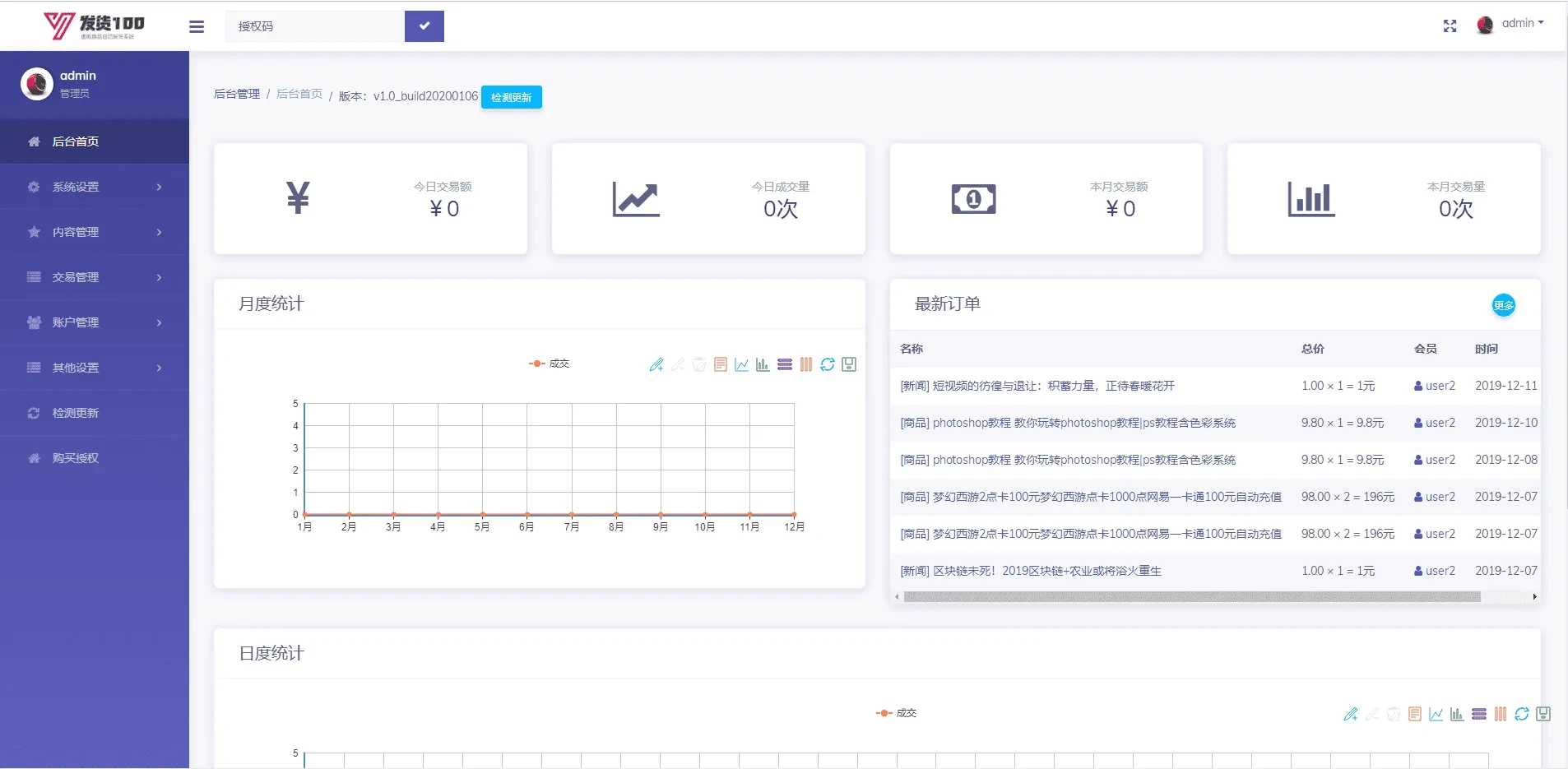 PHP虚拟商品自动发货系统源码 支持商家入驻可对接支付接口