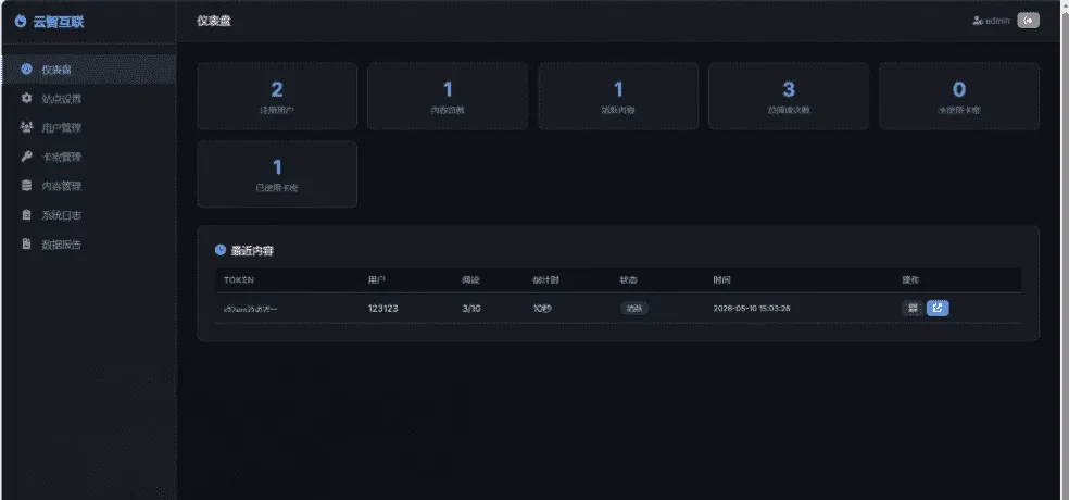 云智-阅后即焚V2正式版系统源码 全开源加密自毁平台