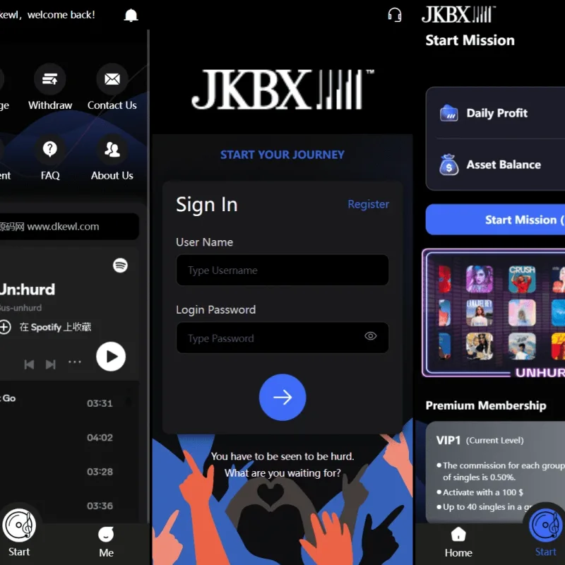 最新JKBX海外音乐抢单系统源码，Thinkphp框架完整版，全套搭建运营教程-Alimm.Com-码²