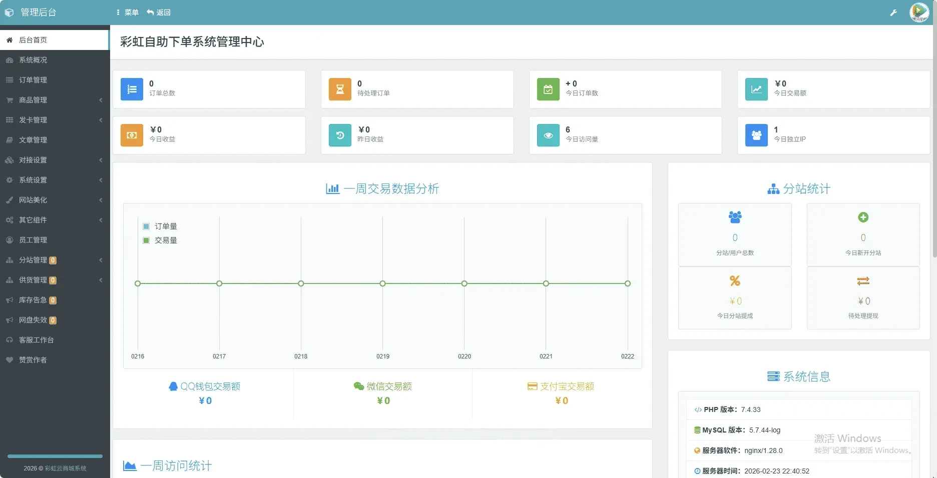 6v6云商城0.79升级版 彩虹云商城自动发卡源码